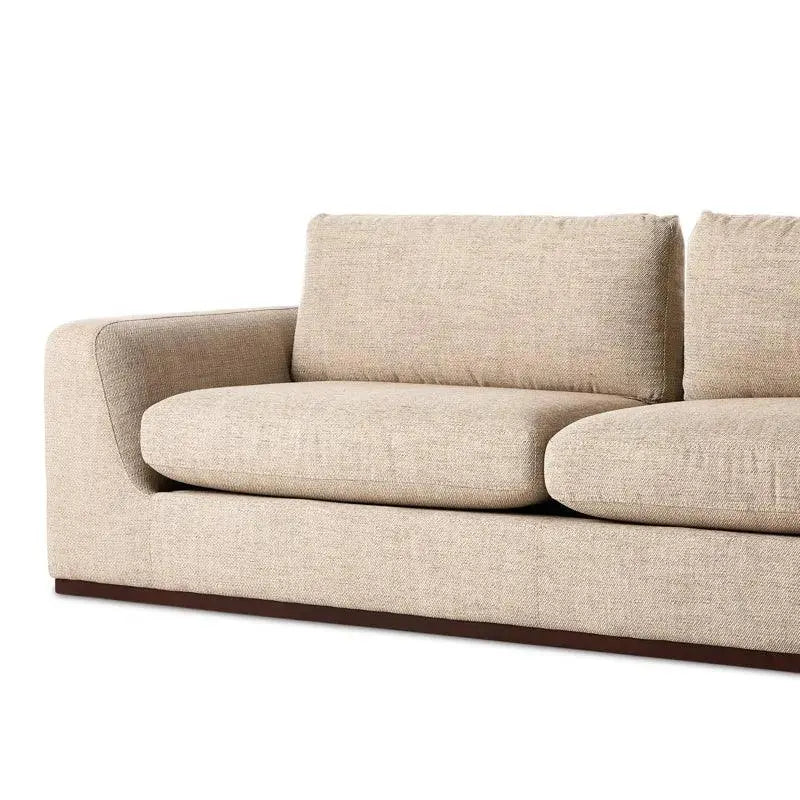 Extra Wide Japandi Sofa with Deep Cushions - Japandi