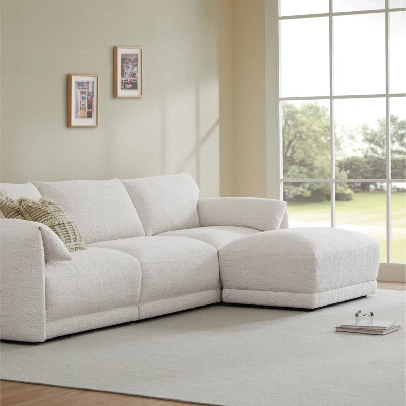 Japandi Modular Sectional with Ottoman - Japandi