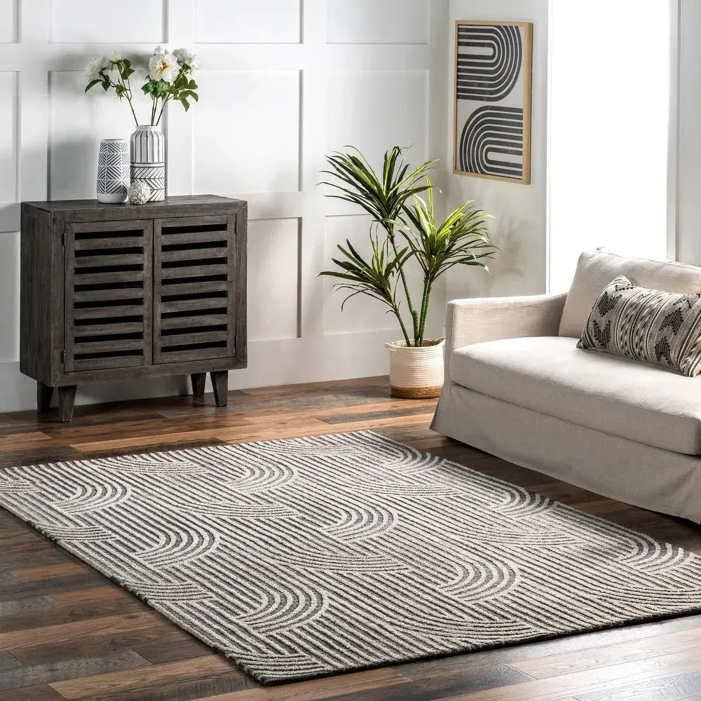 Japandi Dark Grey Rug - Japandi