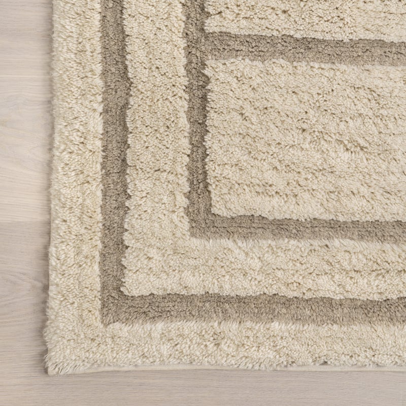 Japandi Geometric Wool Rug - Japandi
