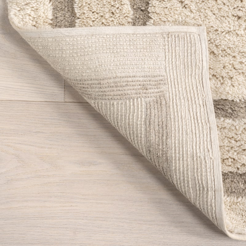 Japandi Geometric Wool Rug - Japandi
