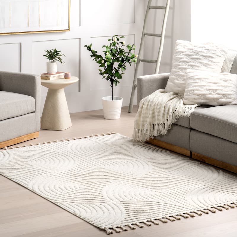 Japandi Geometric Arched Rug - Japandi