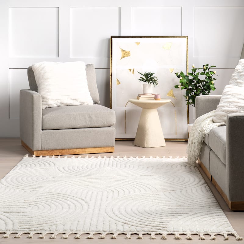 Japandi Geometric Arched Rug - Japandi