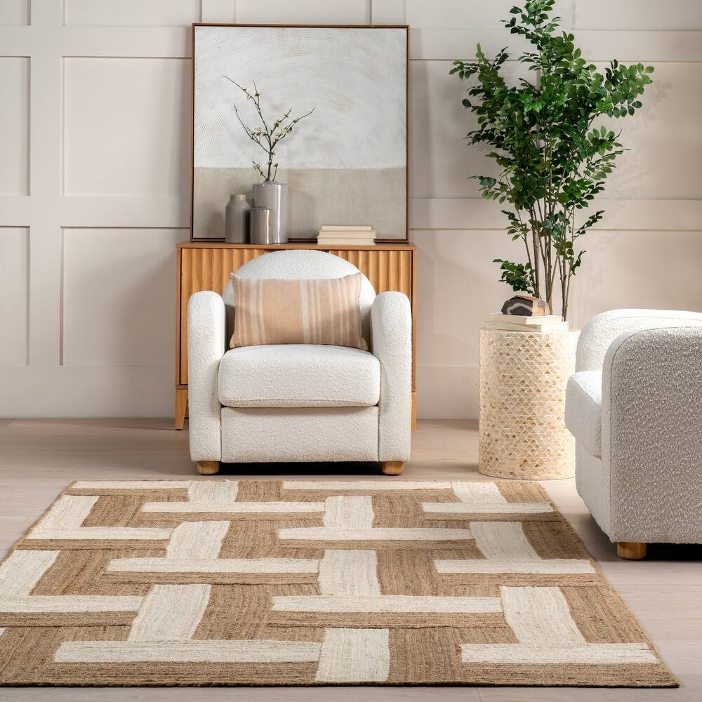 Japandi Bicolor Jute Rug - Japandi