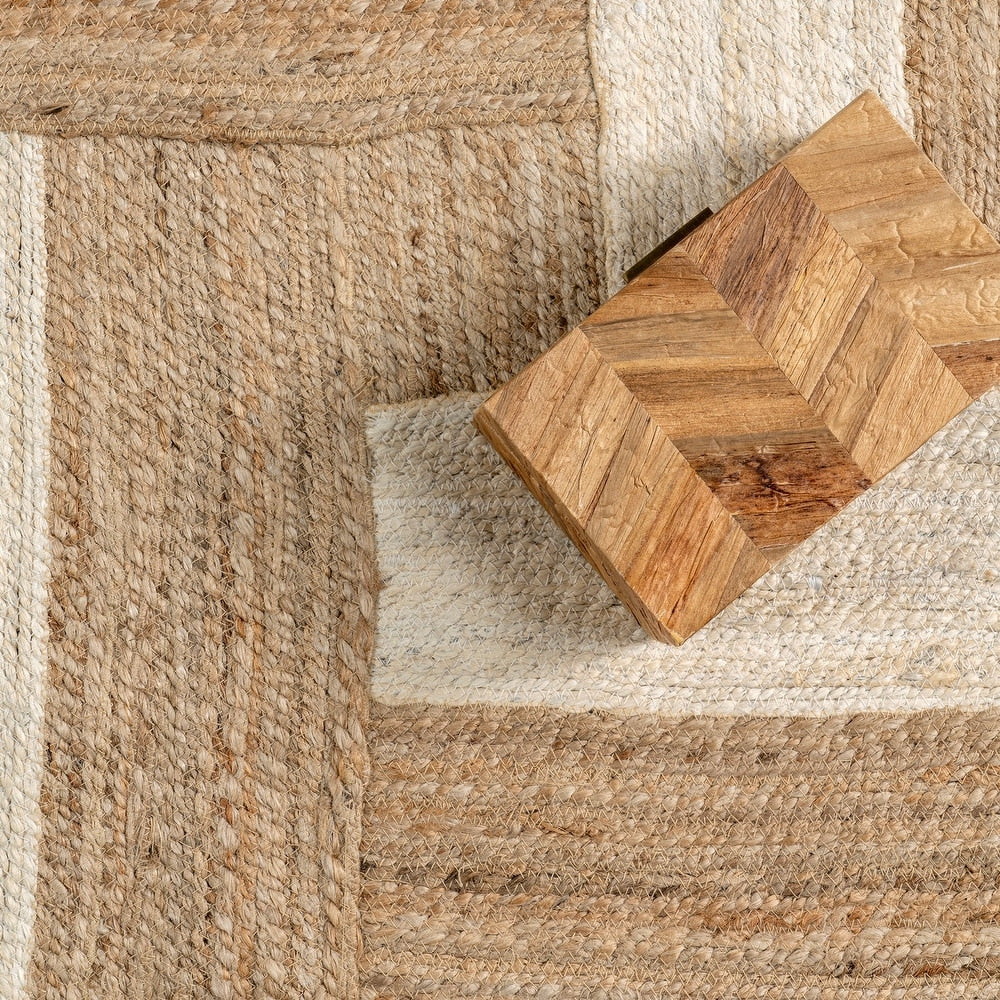 Japandi Bicolor Jute Rug - Japandi