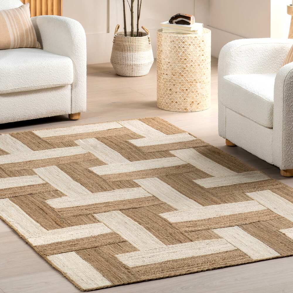 Japandi Bicolor Jute Rug - Japandi