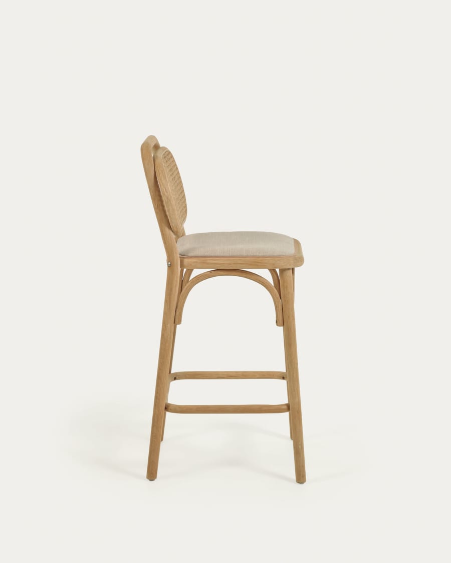 Japandi Rattan Stool Chair - Japandi