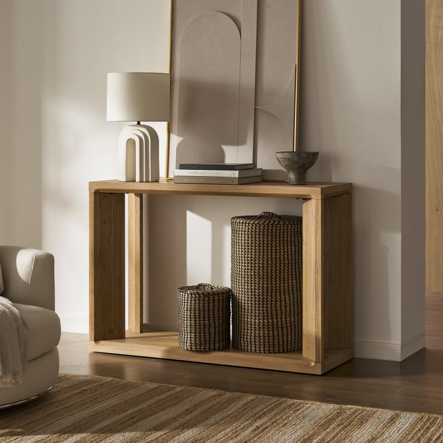 Japandi Wooden Console Table - Japandi