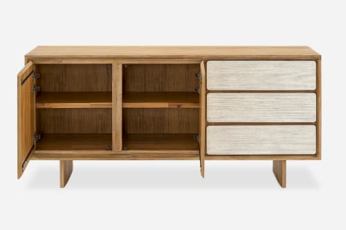 Japandi Modern Wood Sideboard - Japandi