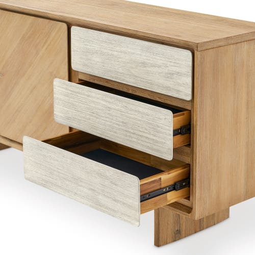 Japandi Modern Wood Sideboard - Japandi