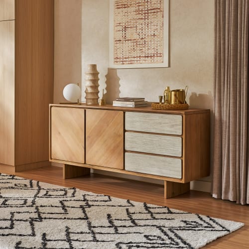 Japandi Modern Wood Sideboard - Japandi