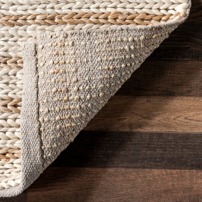 Japandi Geometric Jute Rug - Japandi