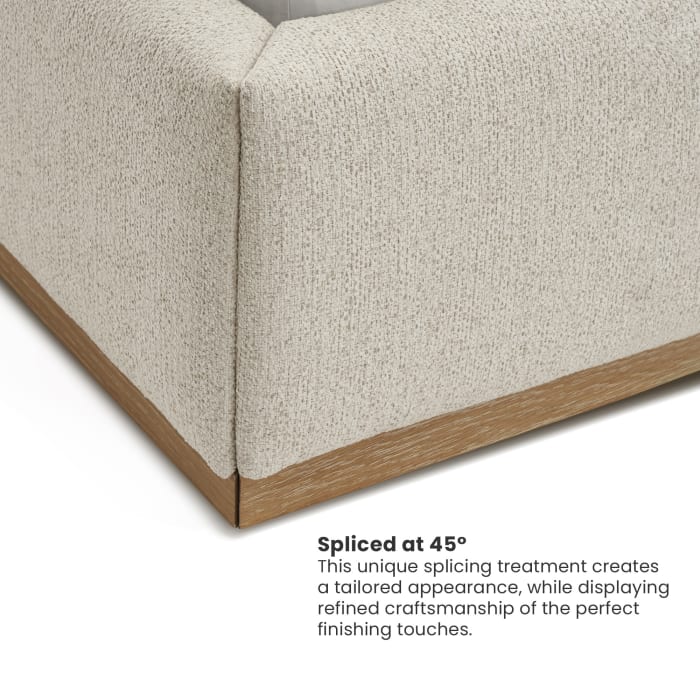 Japandi Bed with Extended Headboard - Japandi