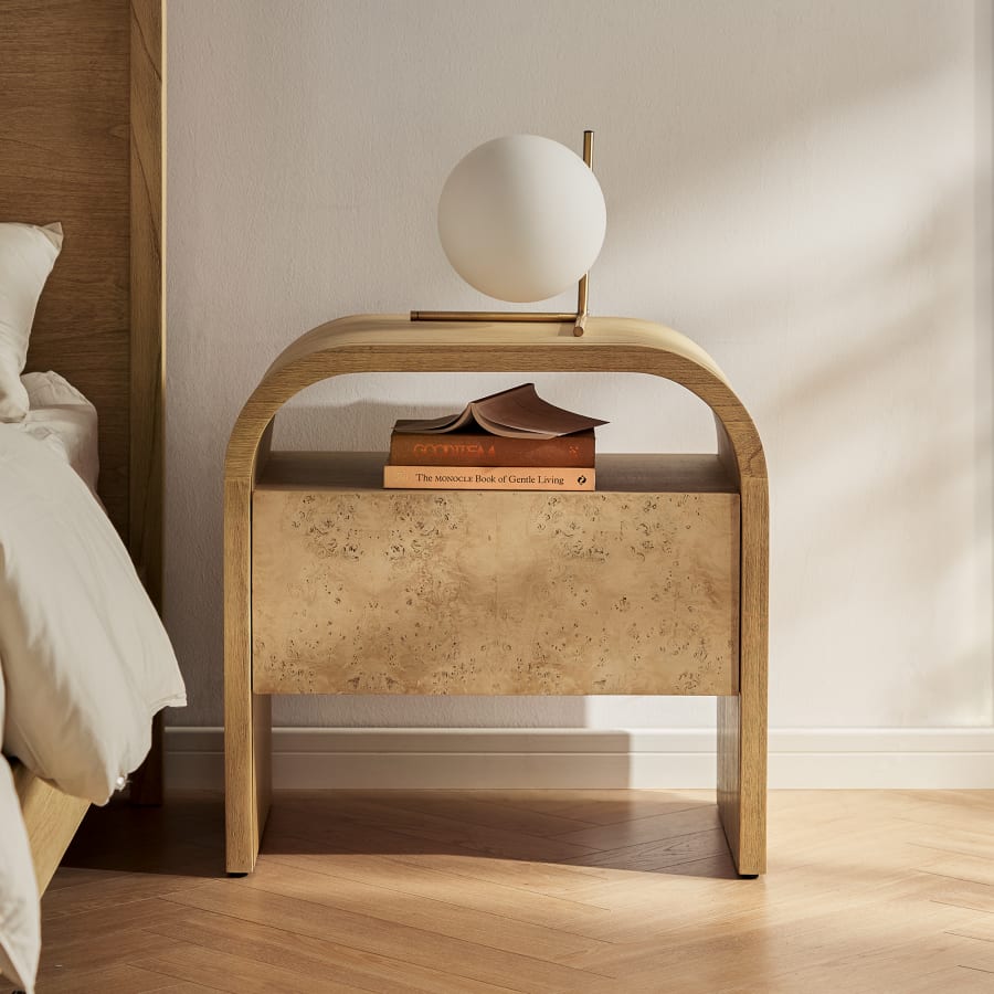 Japandi Wooden Nightstand - Japandi