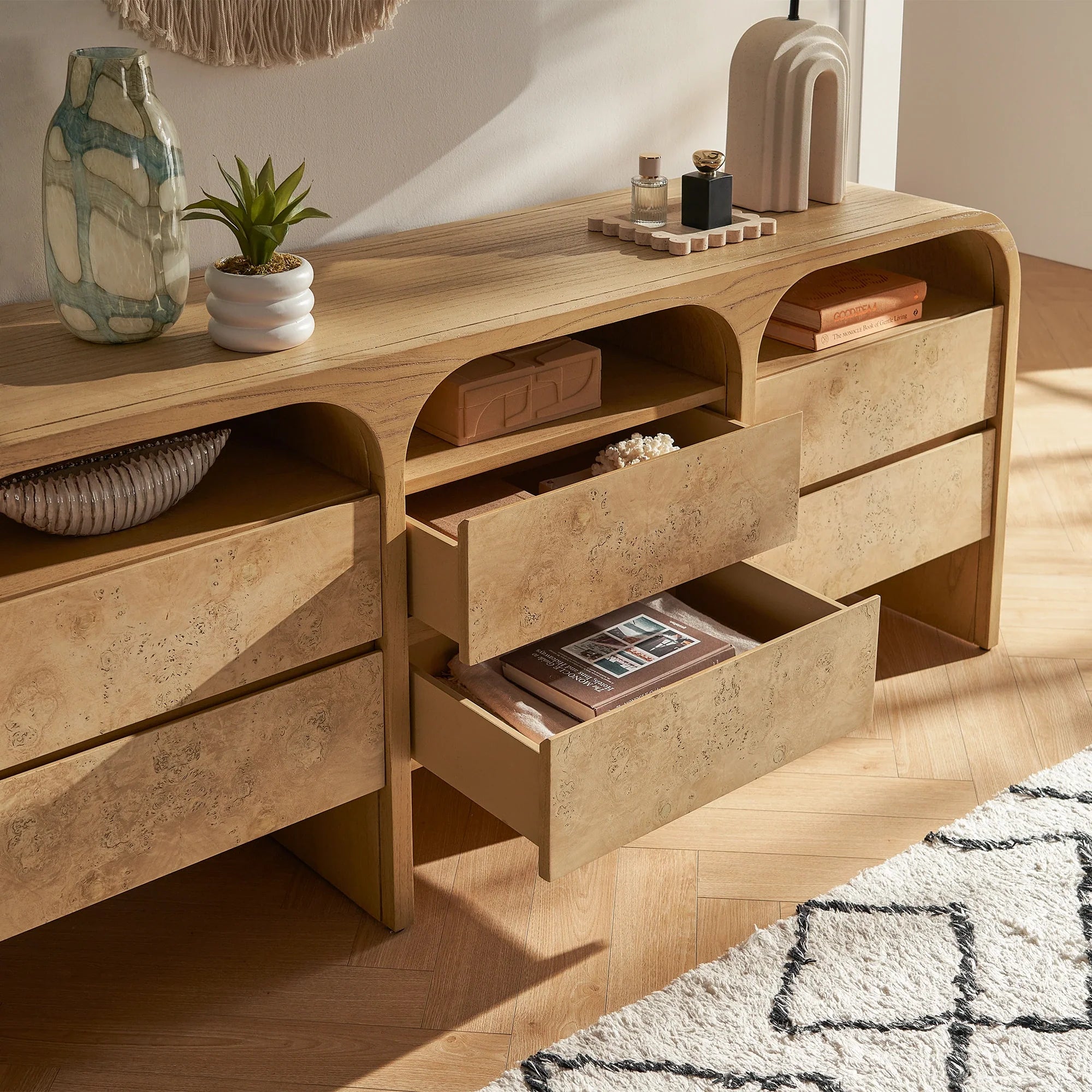 Japandi Arched Dresser - Japandi
