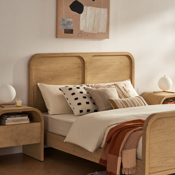 Japandi Wooden Bed - Japandi