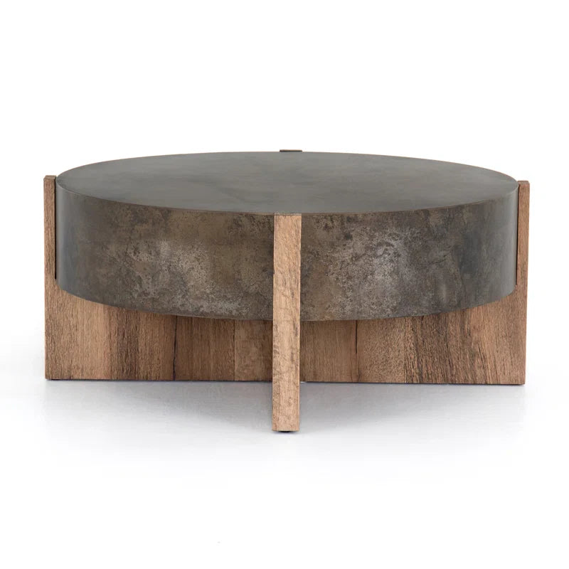 Cross-Leg Wood Coffee Table - Glendo - Japandi