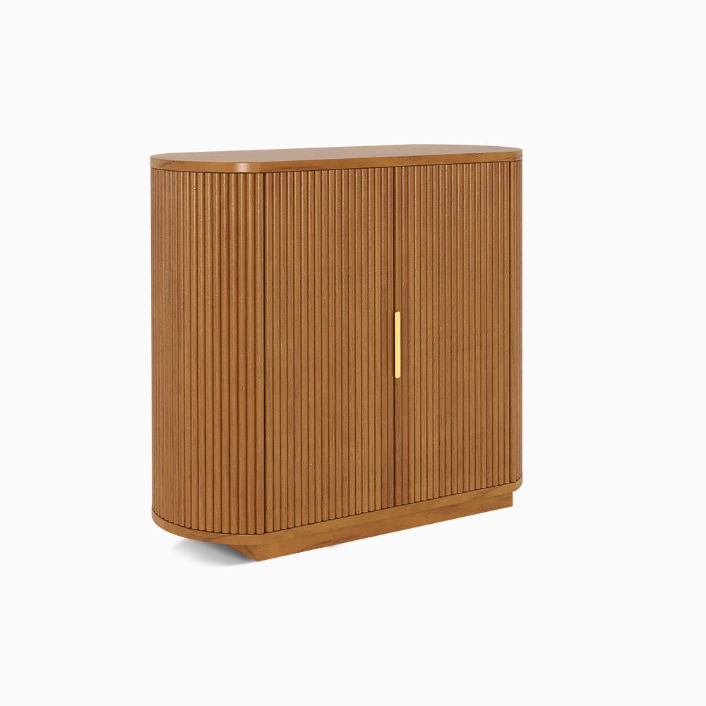 Japandi Tall Grille Design Sideboard - Japandi