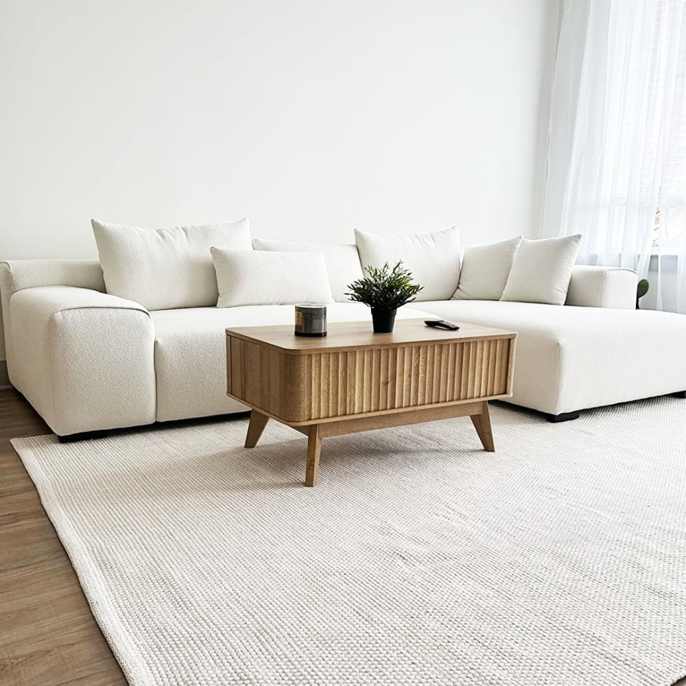 Japandi Wide Arm Sofa - Japandi