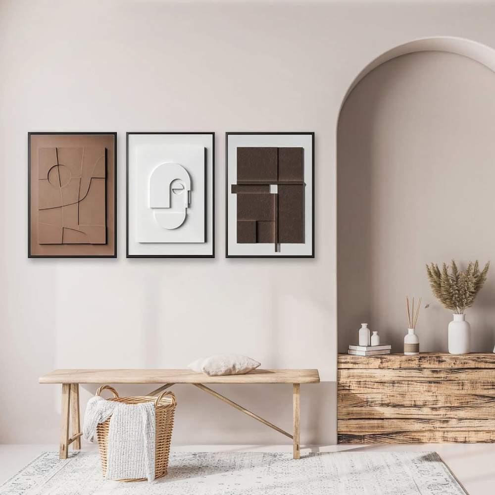 3D Japandi Canva (3 Pieces) - Japandi