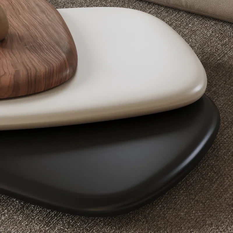 Swivel Modern Wood Coffee Table - Dusan - Japandi