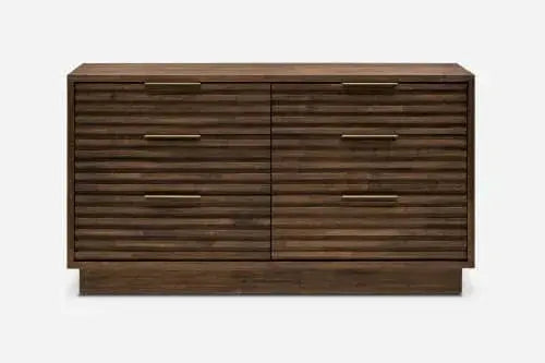 Japandi Dark Wood Dresser - Japandi