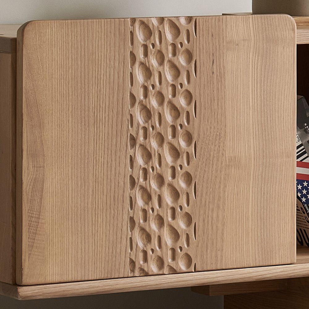 Japandi Ash Solid Wood TV Stand - Japandi