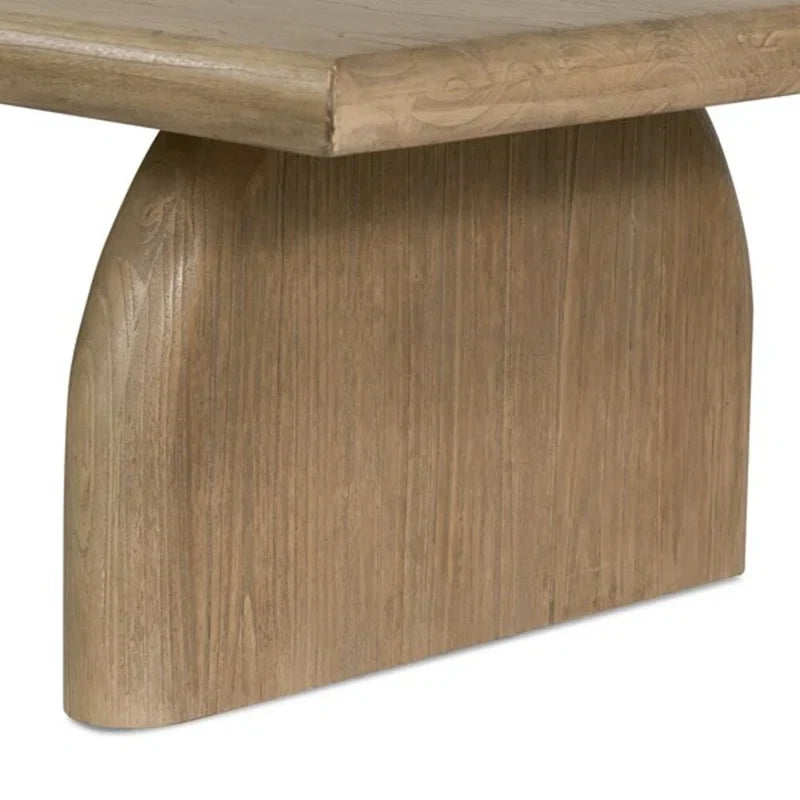 Rounded Edges Japandi Coffee Table - Japandi