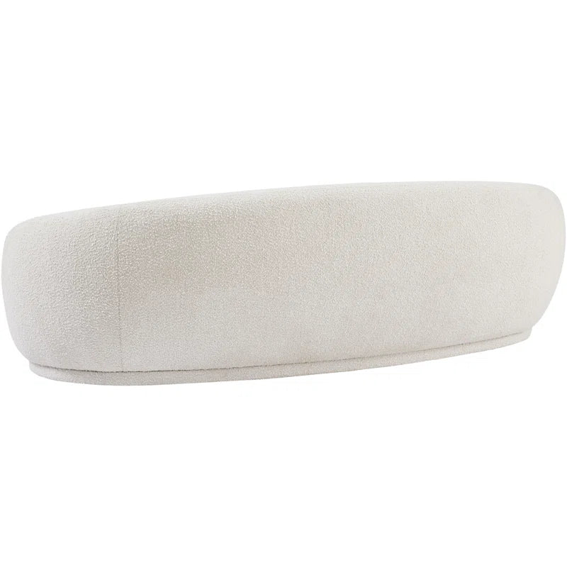 Rolled Arm Japandi Chesterfield Sofa in Velvet - Japandi