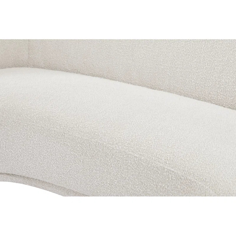 Rolled Arm Japandi Chesterfield Sofa in Velvet - Japandi