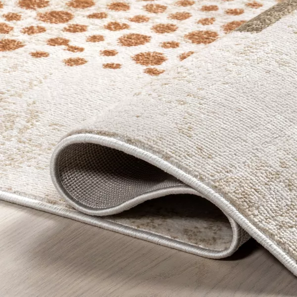 Japandi Terracotta Geometric Rug - Japandi