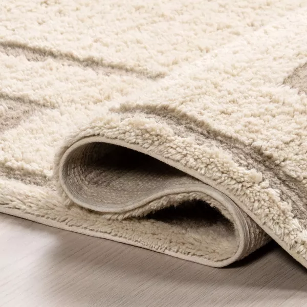 Japandi Geometric Wool Rug - Japandi