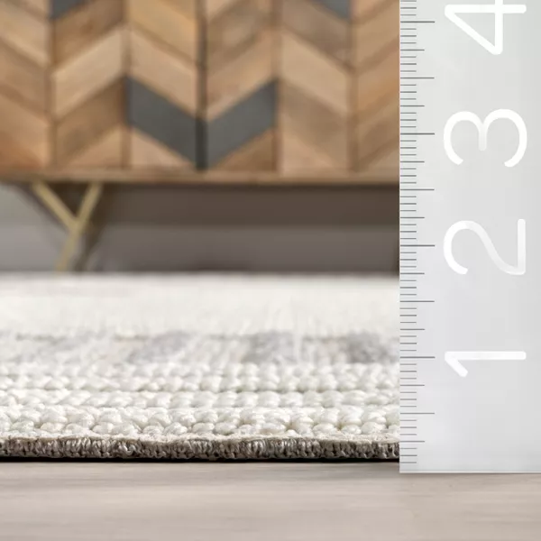 Japandi Light Grey Striped Rug - Japandi