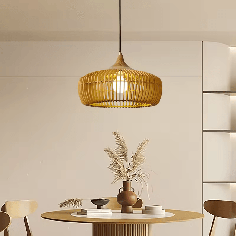 Japandi Wooden Pumpkin Pendant Light | Japandi.co - Japandi