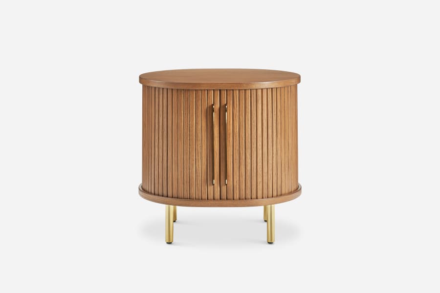 Japandi Oval Nightstand - Japandi