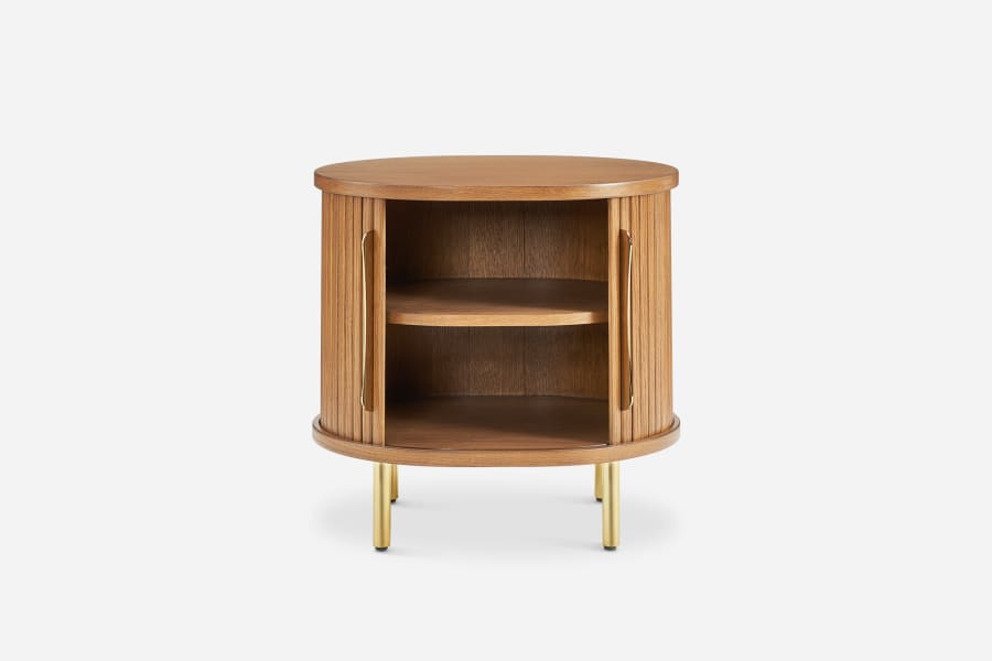 Japandi Oval Nightstand - Japandi