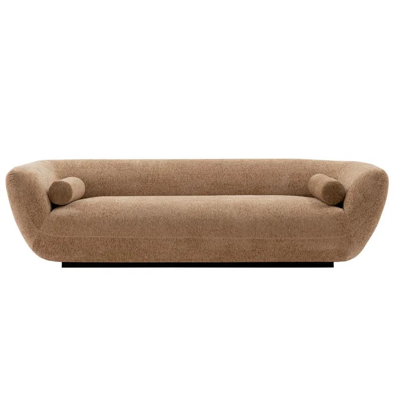Deep Seat Japandi Sofa with Rounded Arms - Japandi
