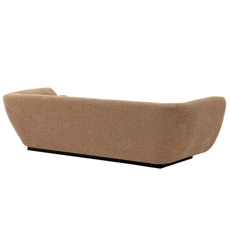 Deep Seat Japandi Sofa with Rounded Arms - Japandi