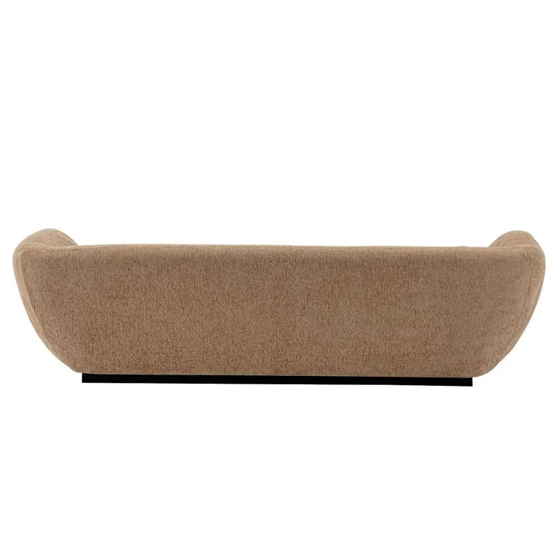 Deep Seat Japandi Sofa with Rounded Arms - Japandi