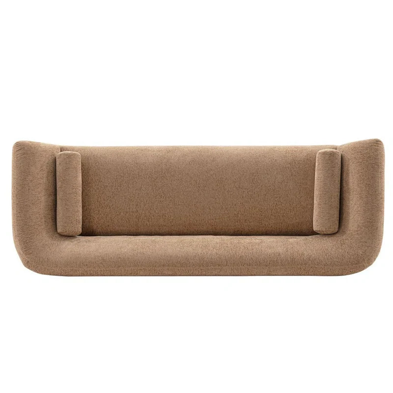 Deep Seat Japandi Sofa with Rounded Arms - Japandi