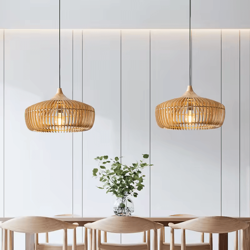 Japandi Wooden Pumpkin Pendant Light | Japandi.co - Japandi