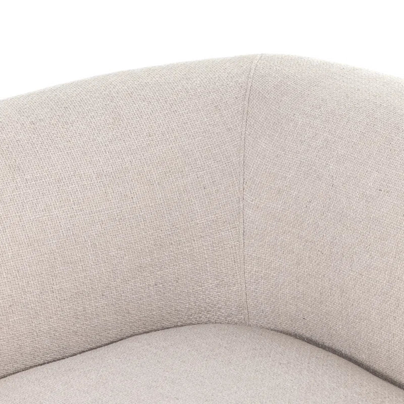 Wide Seat Japandi Sofa in Linen Blend - Japandi