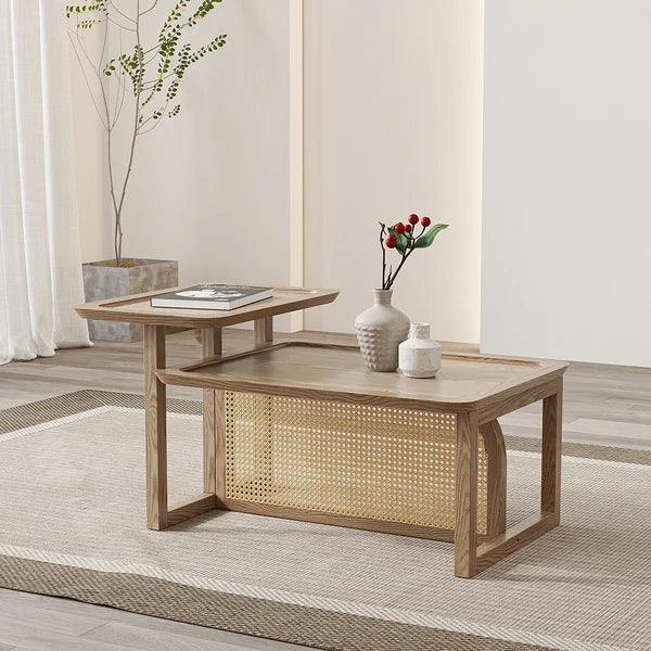 Japandi 2 Tiers Coffee Table - Japandi