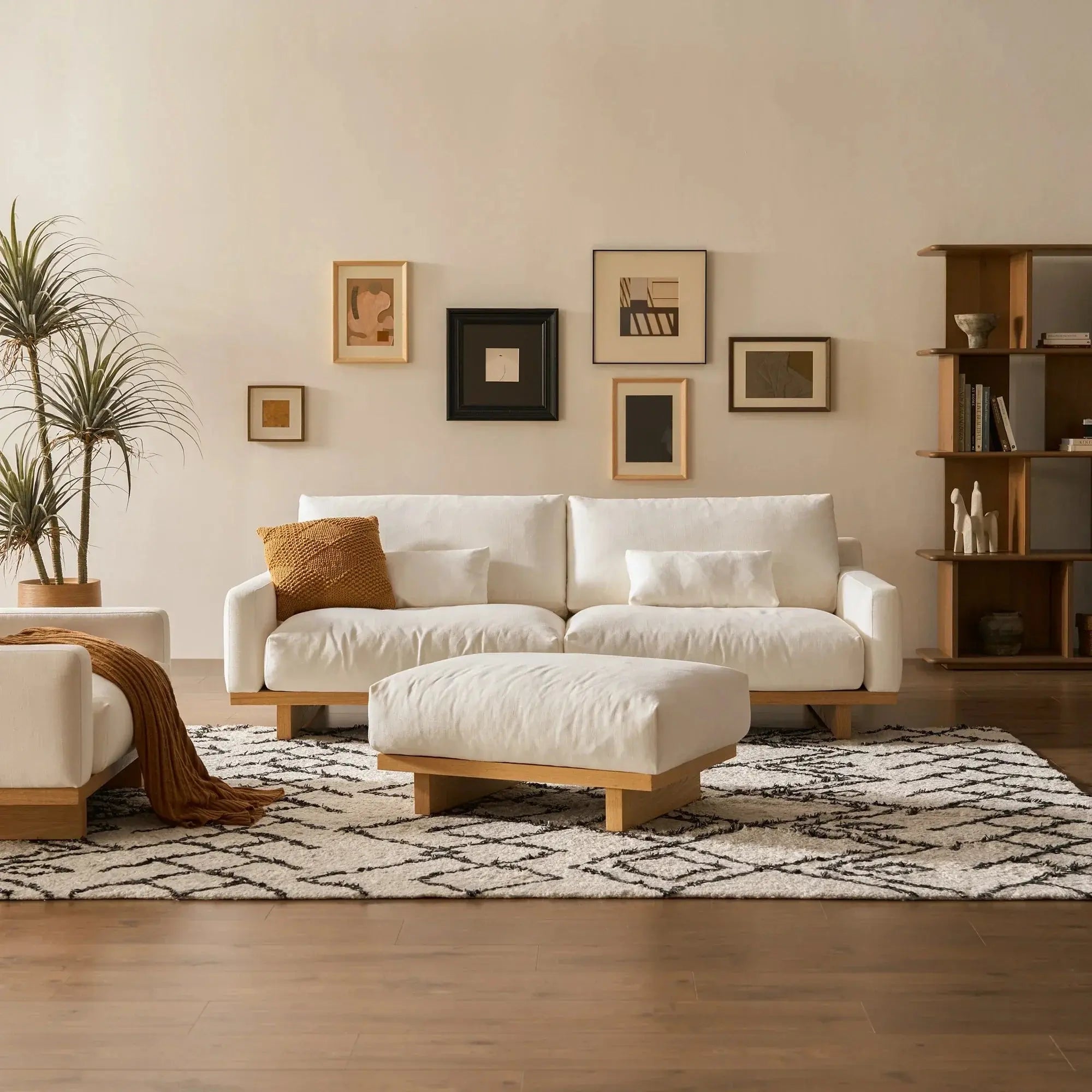 Japandi Cozy Ottoman - Japandi