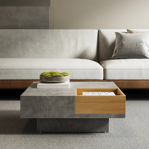 Japandi Gray Coffee Table - Japandi
