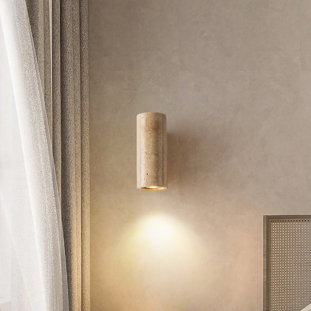 Japandi Travertine Beside Wall Lamp | Japandi.co - Japandi