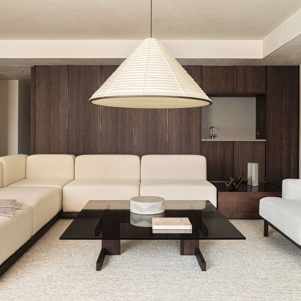 Japandi Paper Cone Pendant Light - Akairo - Japandi