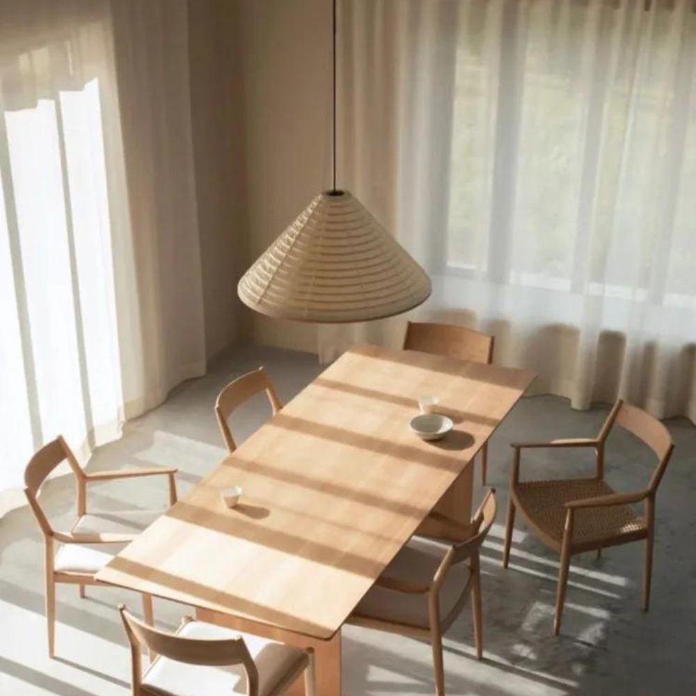 Japandi Paper Cone Pendant Light - Akairo - Japandi