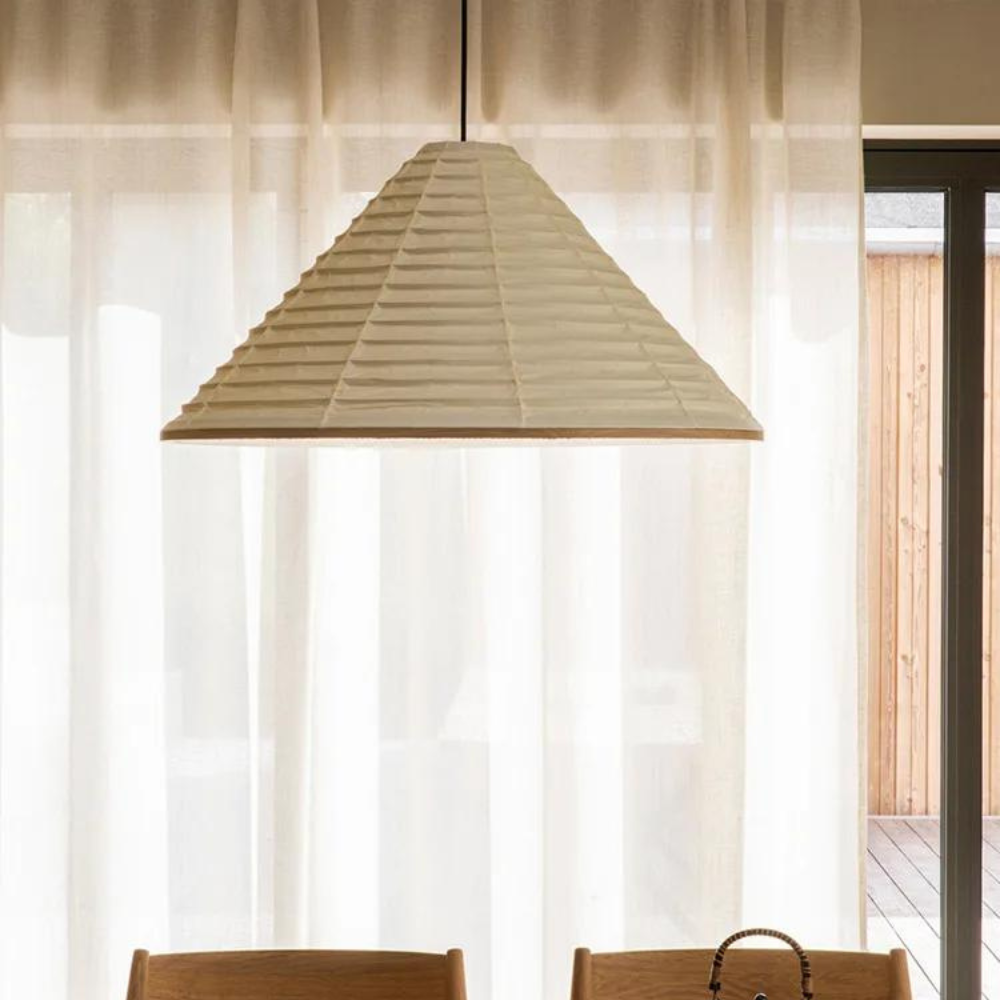Japandi Paper Cone Pendant Light - Akairo - Japandi