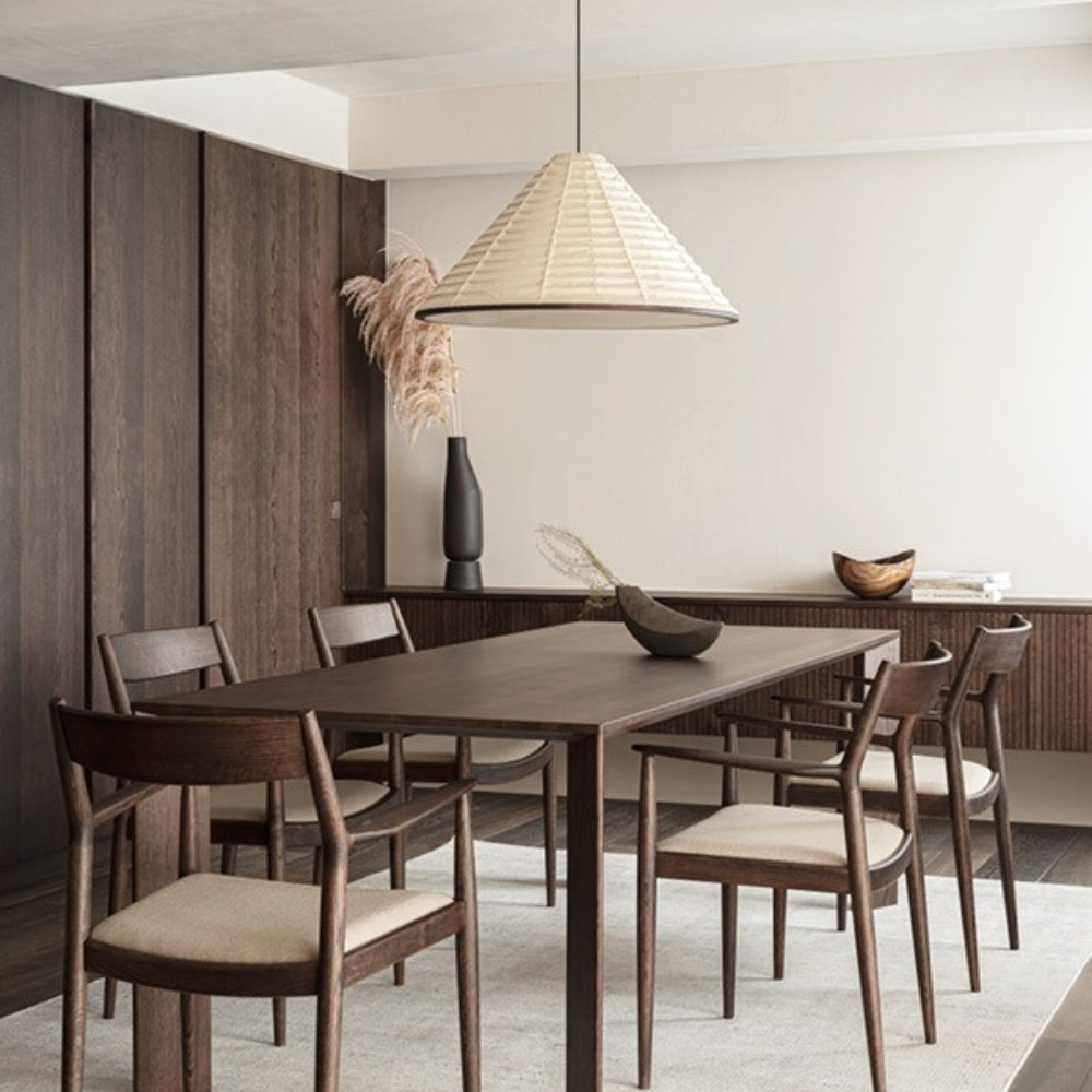 Japandi Paper Cone Pendant Light - Akairo - Japandi